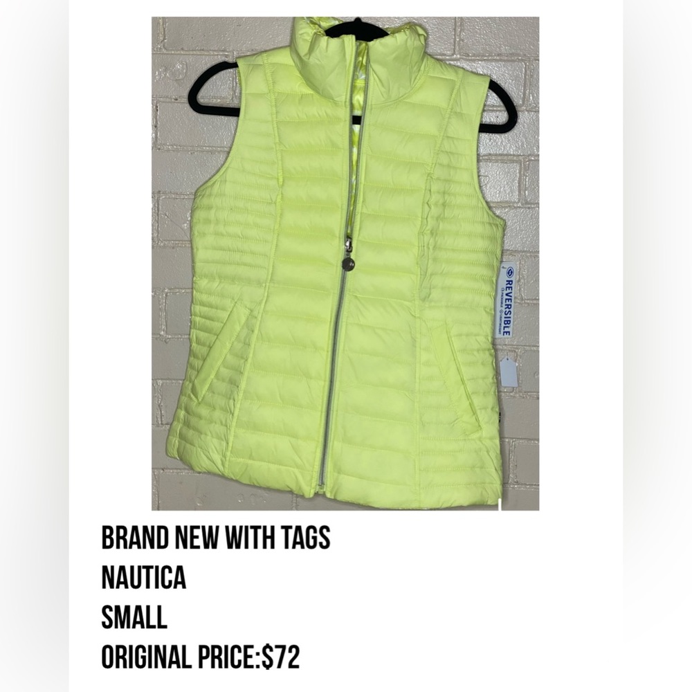NWT Nautica Vest Reversible